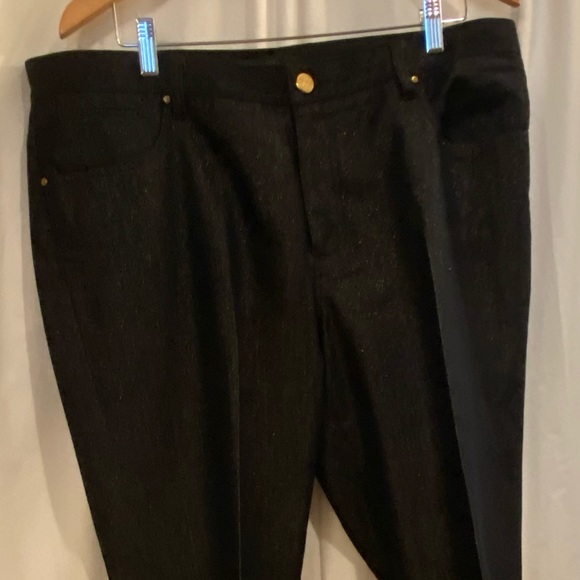 DONATED 🛑Ralph Lauren Dark Navy with gold thread Jeans. Sz16. - Picture 2 of 11
